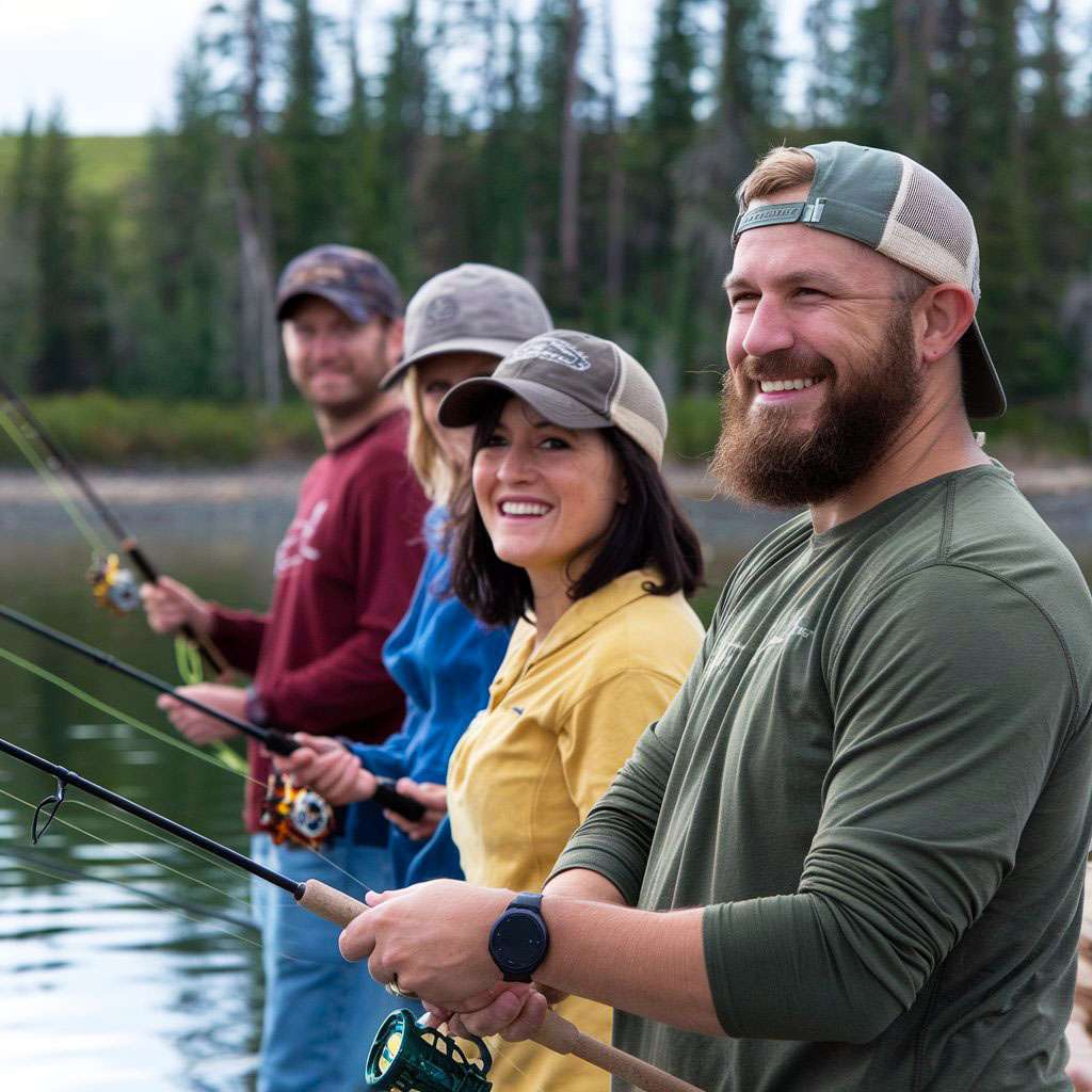 Outdoor Outfits, Fishing in Outdoor Clothing.